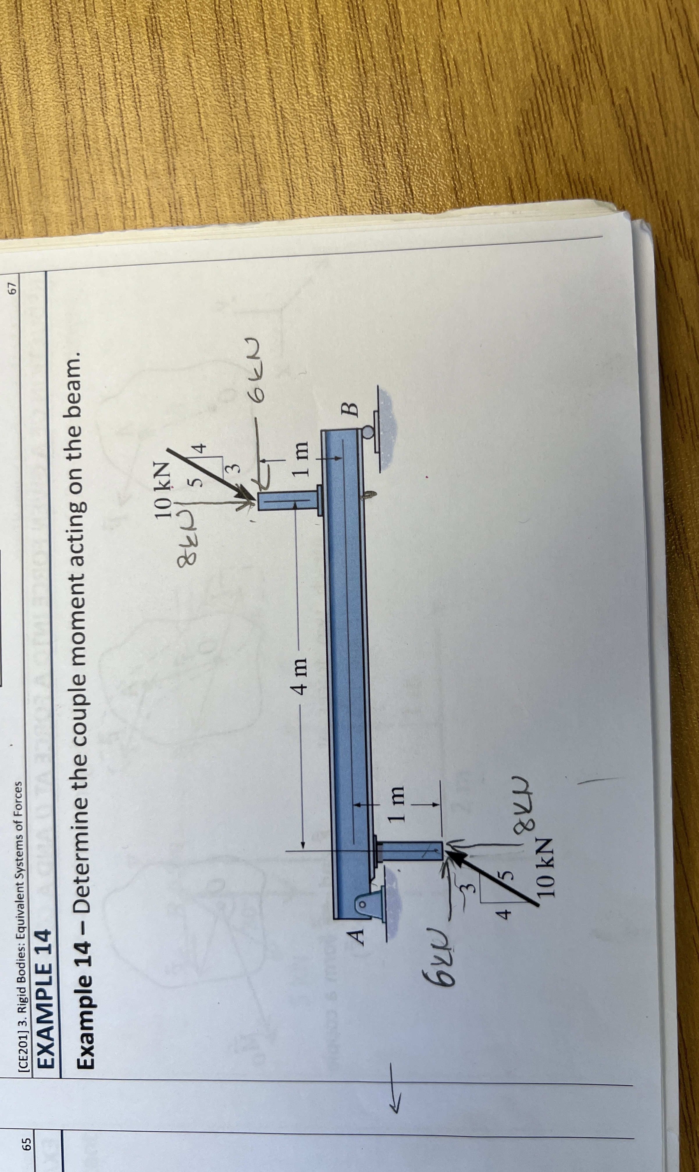 [ CE 2 0 1 ] 3 . Rigid Bodies: Equivalent Systems