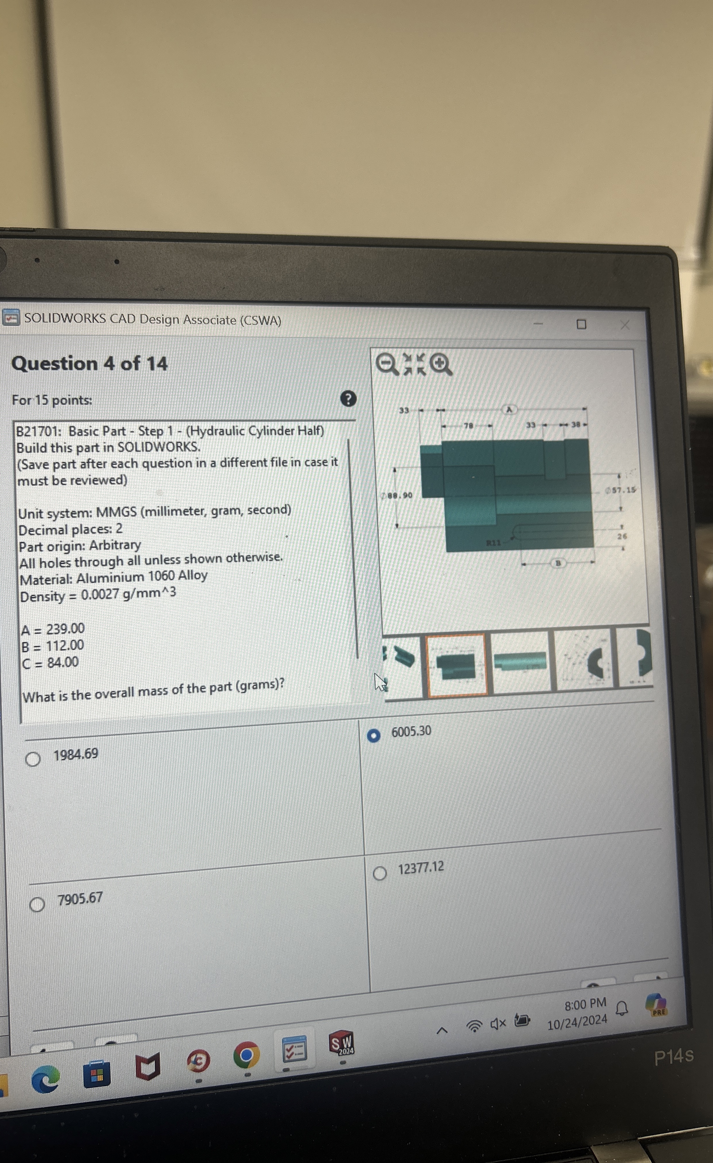 I will list the previous question with the mass