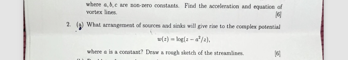 2 . ( a ) What arrangement of sources and sinks
