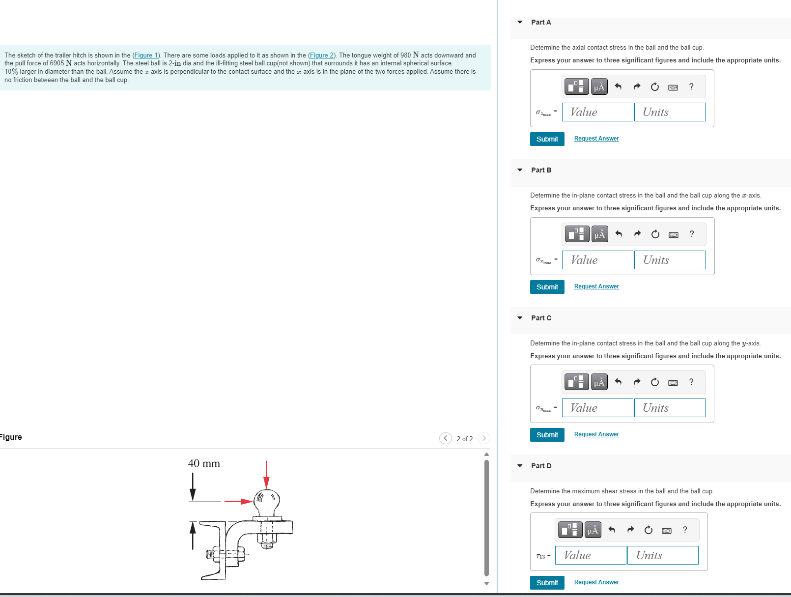 Please answer all parts Part A The sketch of the