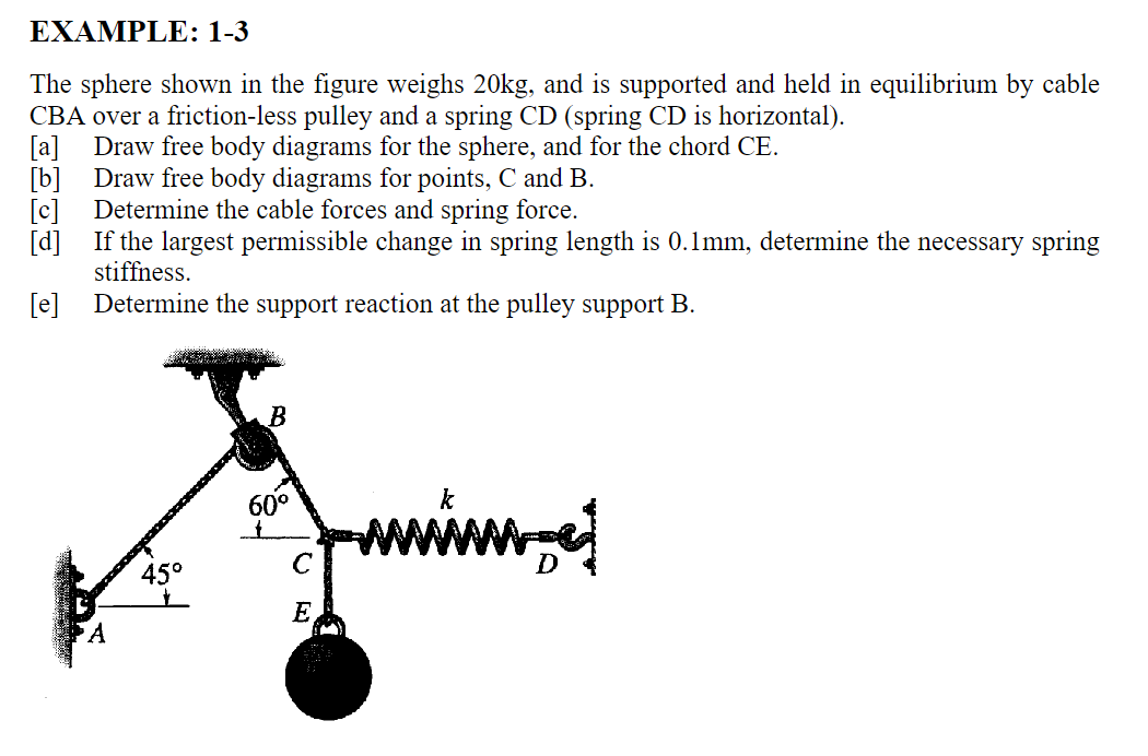EXAMPLE: 1 - 3 The sphere shown in the figure