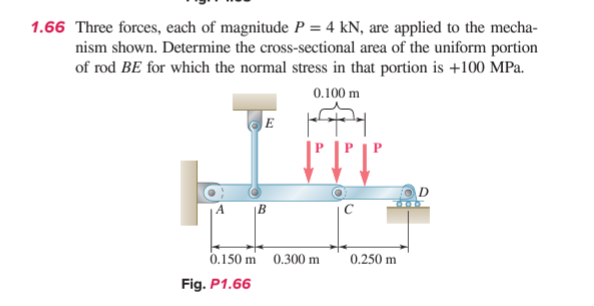 1 . 6 6 Three forces, each of magnitude P = 4 k N