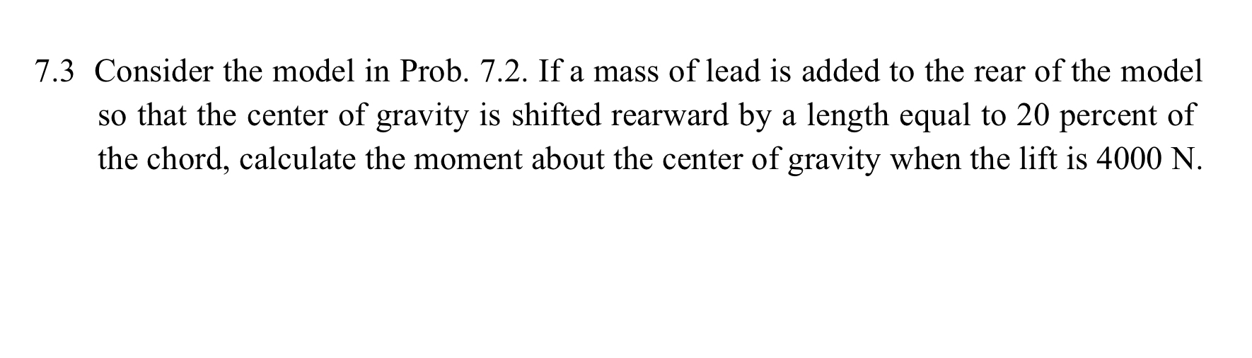 7 . 2 Consider a model of a wing body shape
