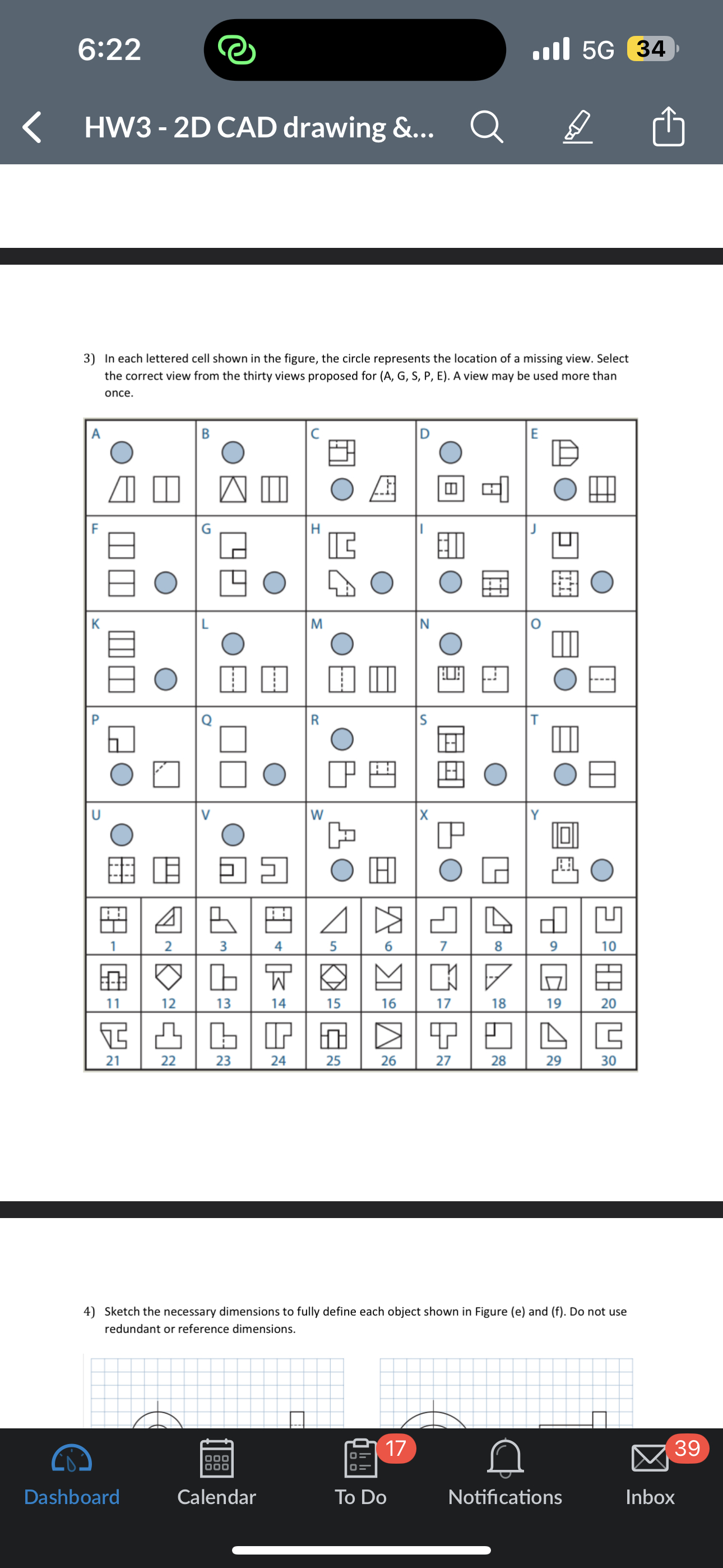 6 : 2 2 all 5 G 3 4 HW 3 - 2 D CAD drawing & . .