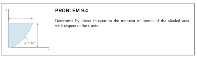 9 . 4 determine by direct intergration PROBLEM 9