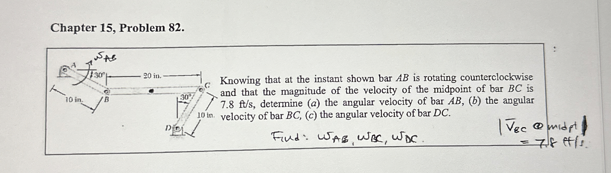Chapter 1 5 , Problem 8 2 . Knowing that at the