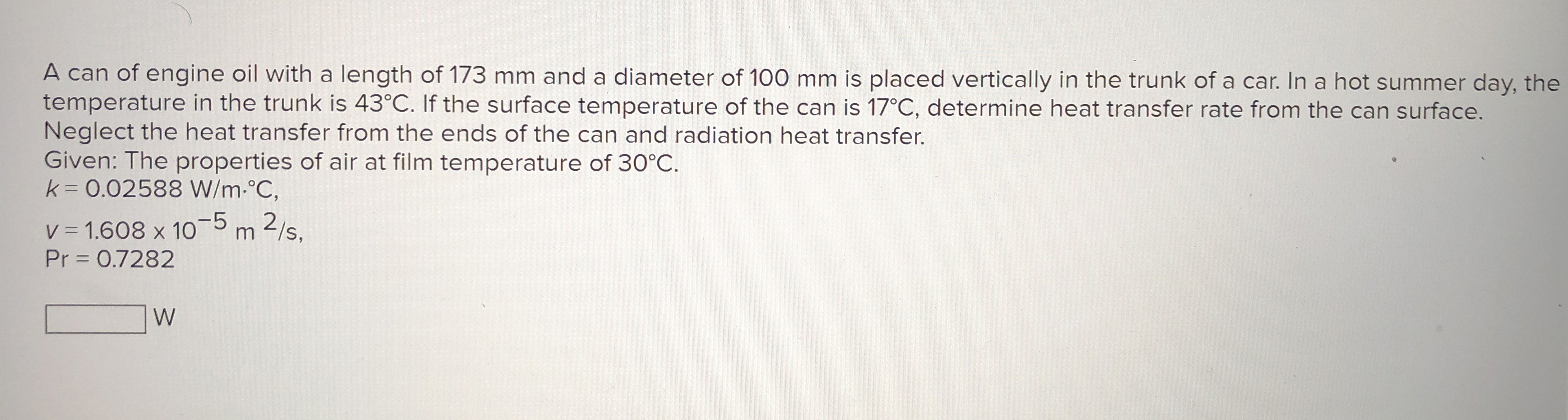 A can of engine oil with a length of 1 7 3 mm and