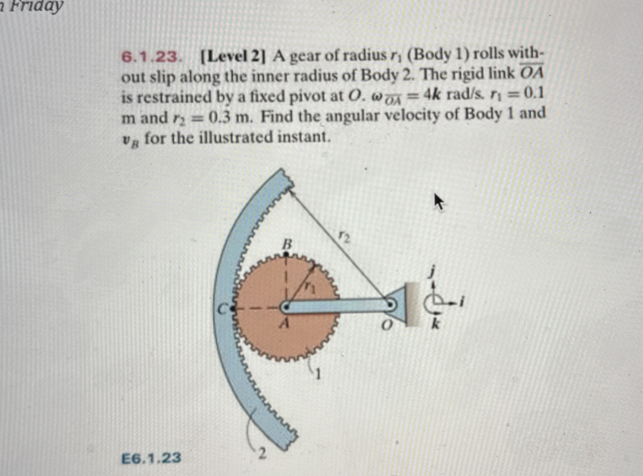 2 Friday 6 . 1 . 2 3 . [ Level 2 ] A gear of