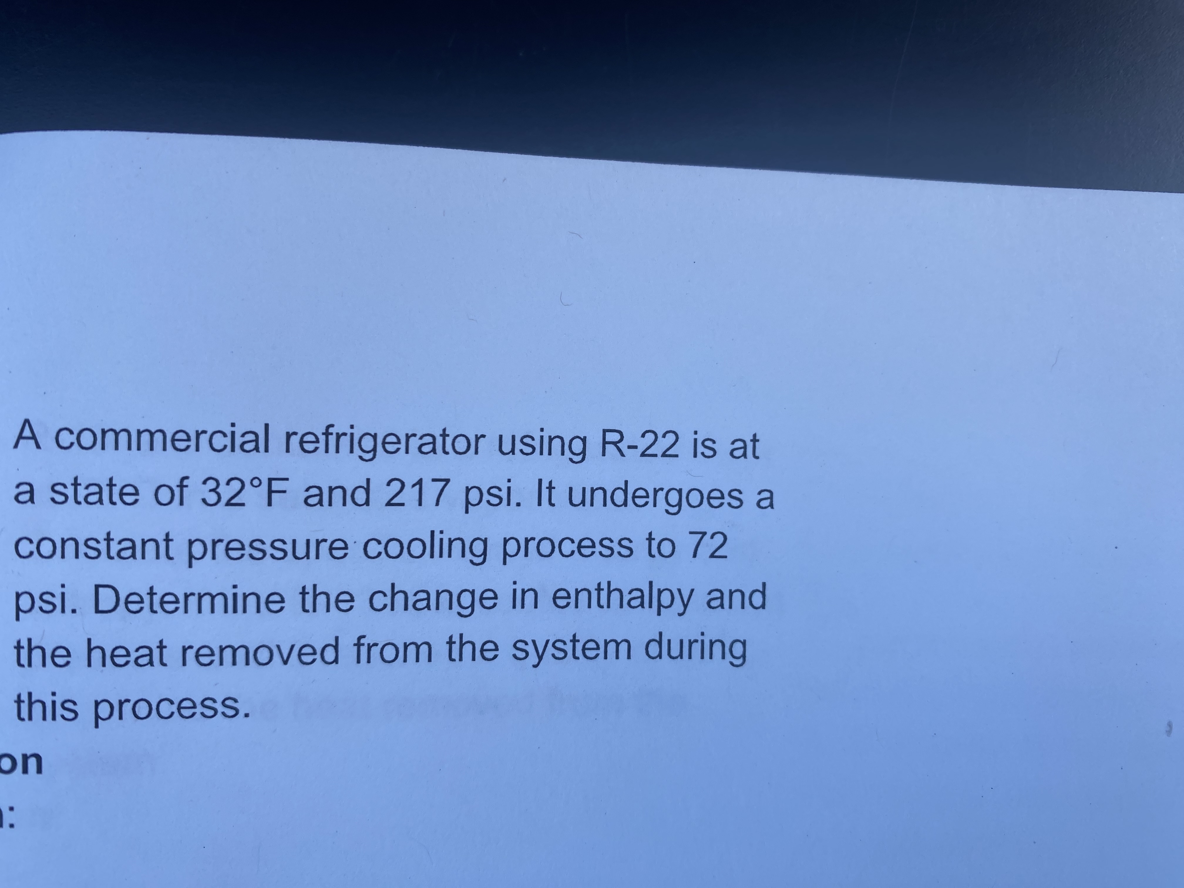 A commercial refrigerator using R - 2 2 is at a