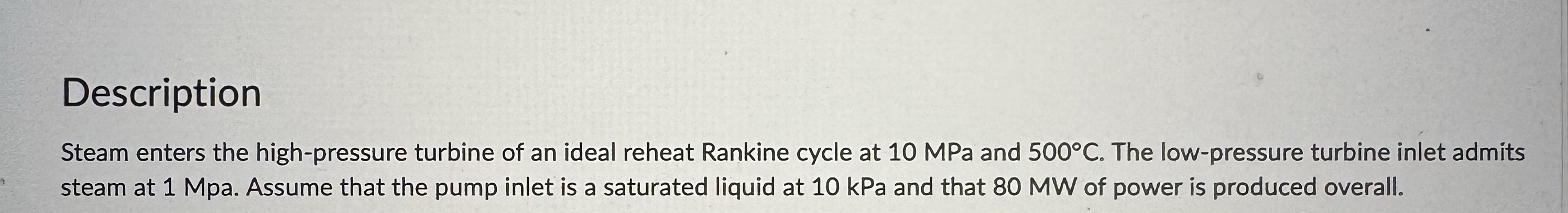 Description Steam enters the high - pressure