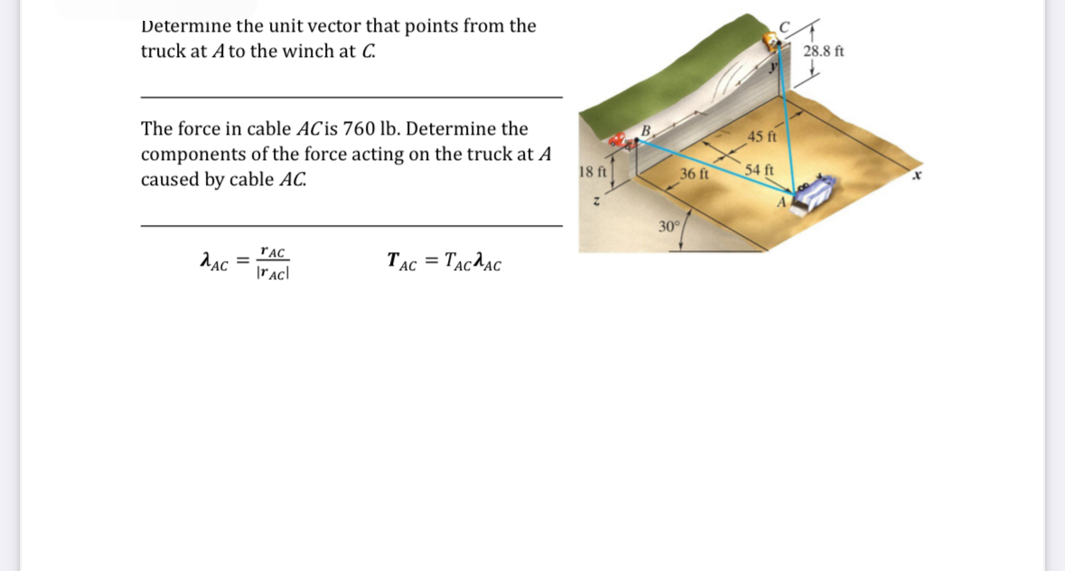 Determine the unit vector that points from the