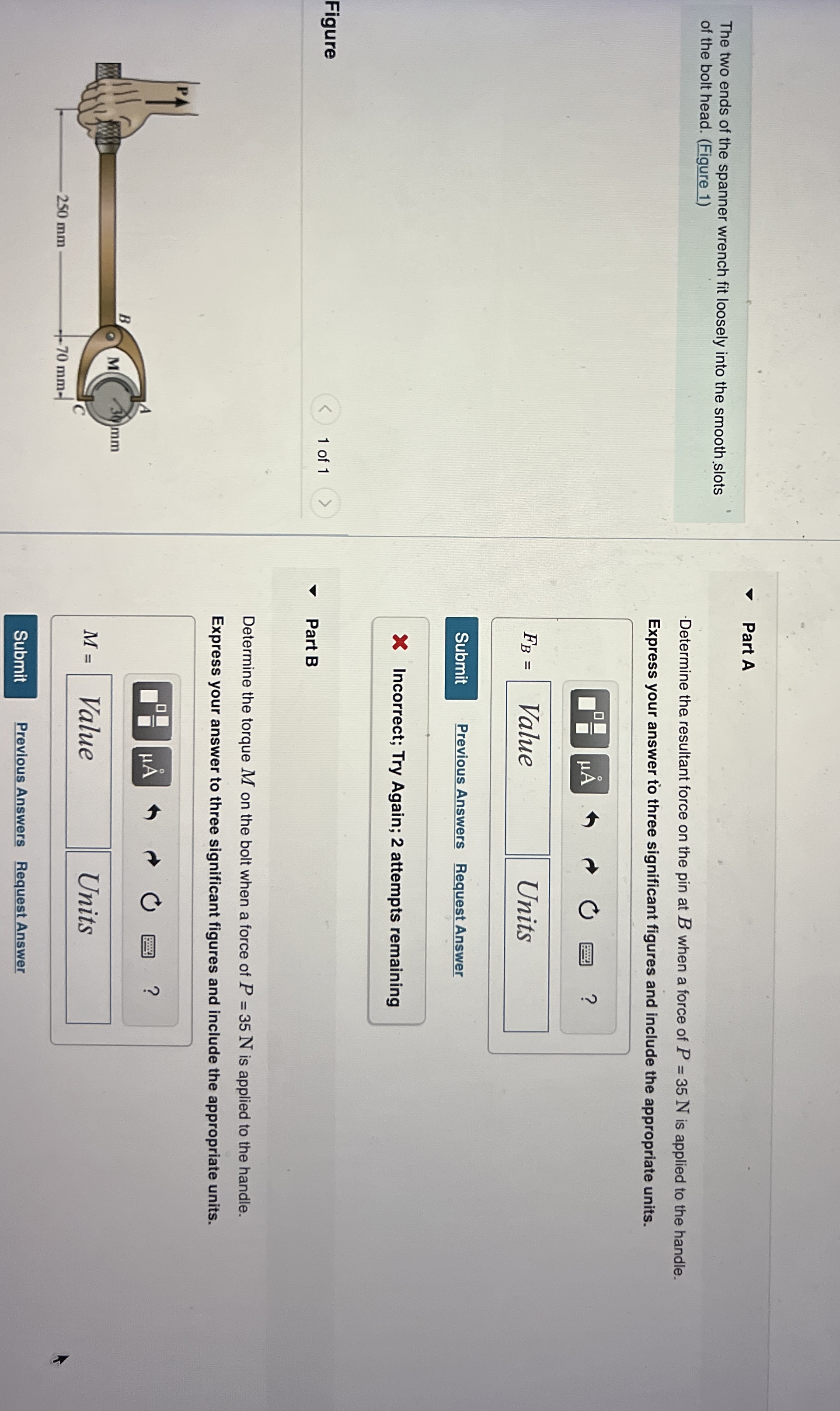 The two ends of the spanner wrench fit loosely
