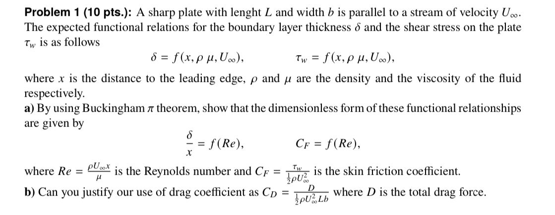 Problem 1 ( 1 0 pts . ) : A sharp plate with