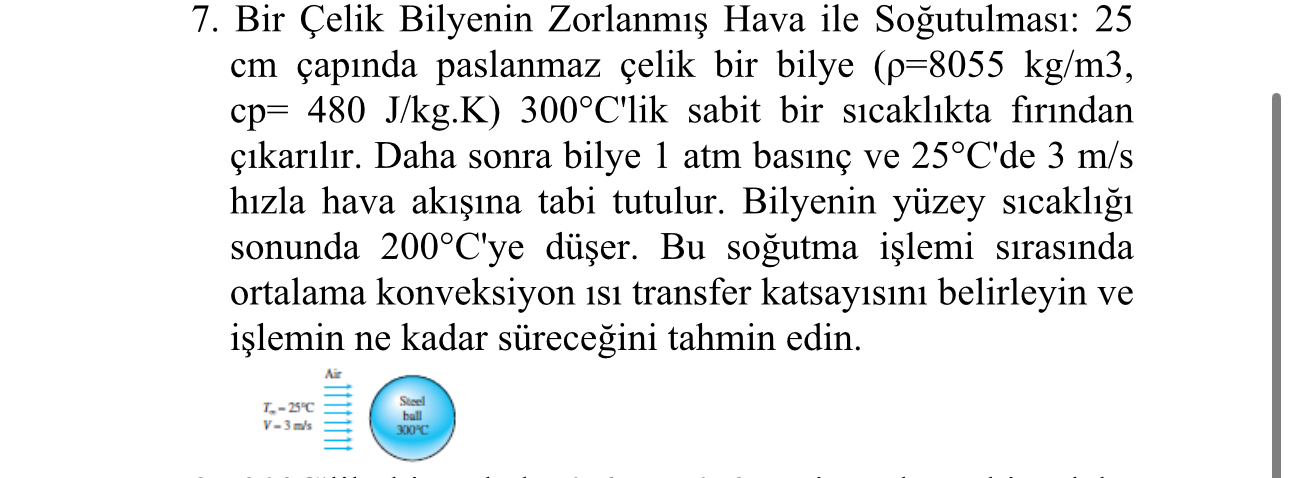 Bir elik Bilyenin Zorlanm Hava ile So utulmas : 2