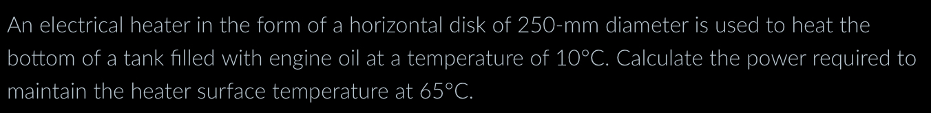 An electrical heater in the form of a horizontal