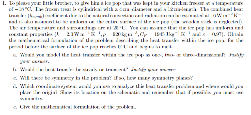 Please solve for a - e