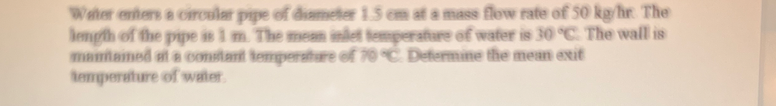 Whter enters a oircular pipe of dameter 1 . 3 cm