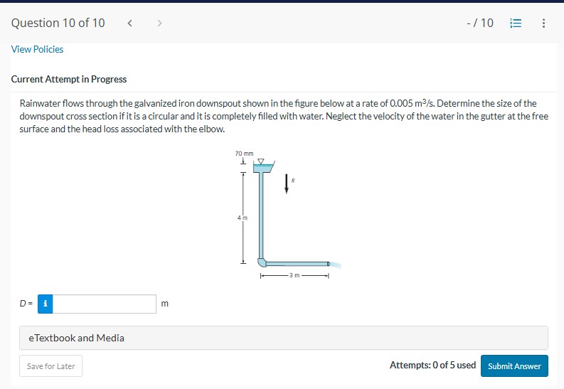 Current Attempt in Progress Rainwater flows
