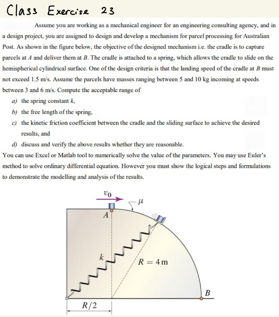 Class Exercise 2 3 Assume you are working as a