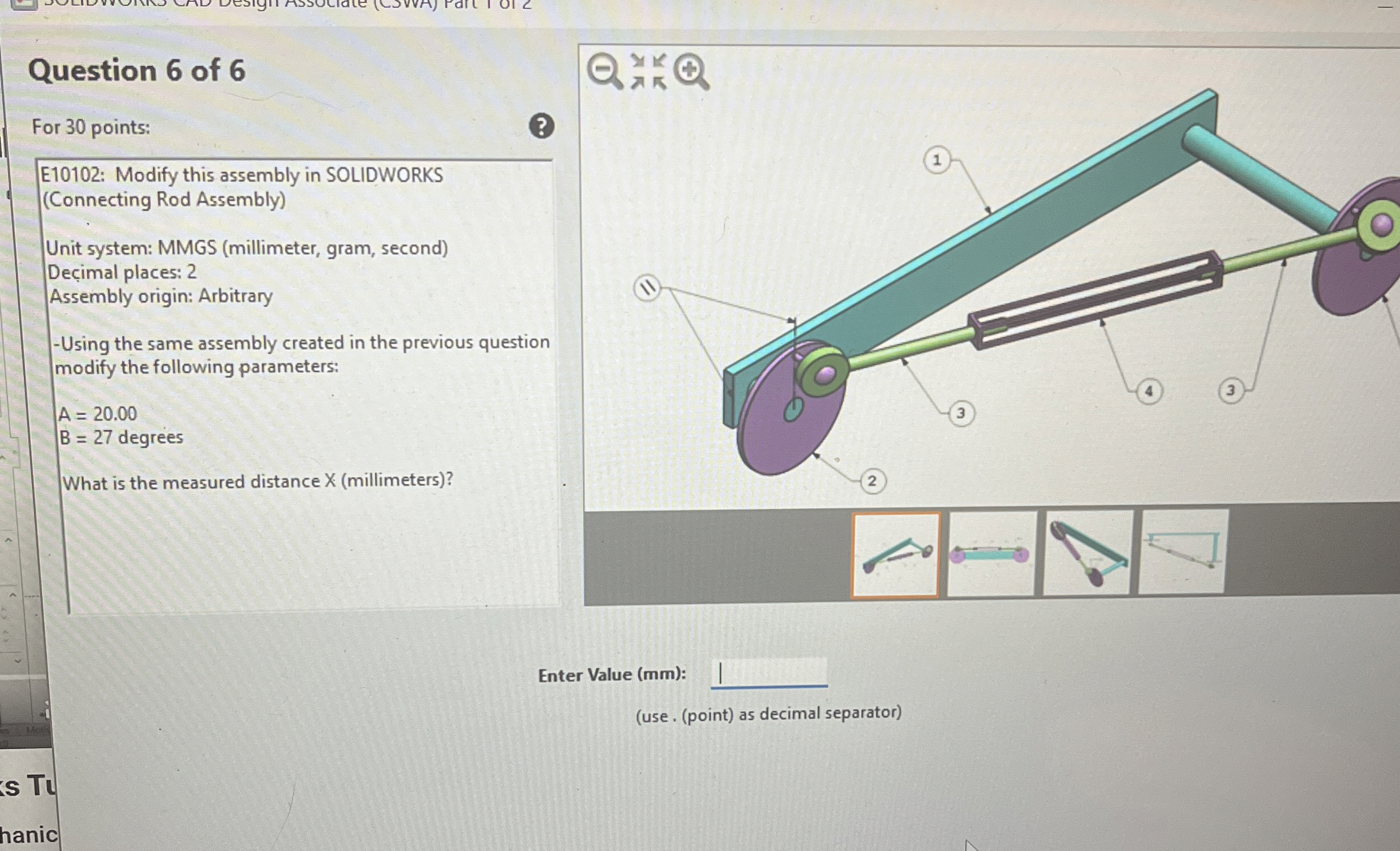 Question 6 of 6 For 3 0 points: E 1 0 1 0 2 :