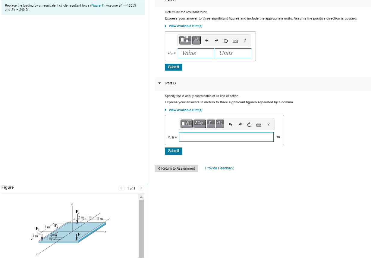 Replace the loading by an equivalent single