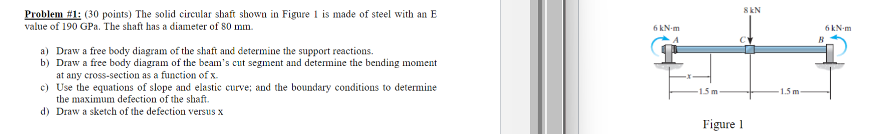 Problem \ # 1 : ( 3 0 points ) The solid circular