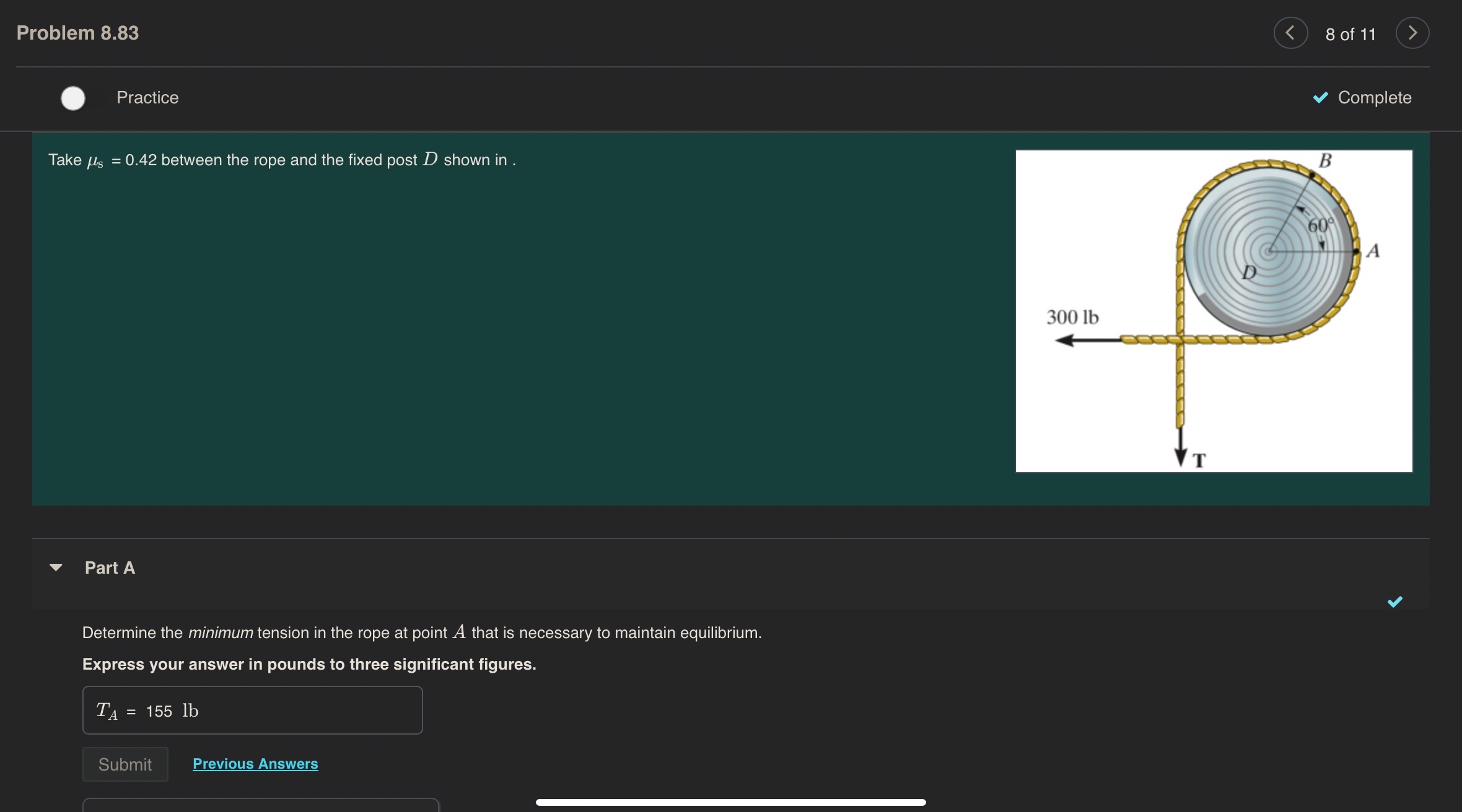 Problem 8 . 8 3 8 of 1 1 Practice Complete Take s