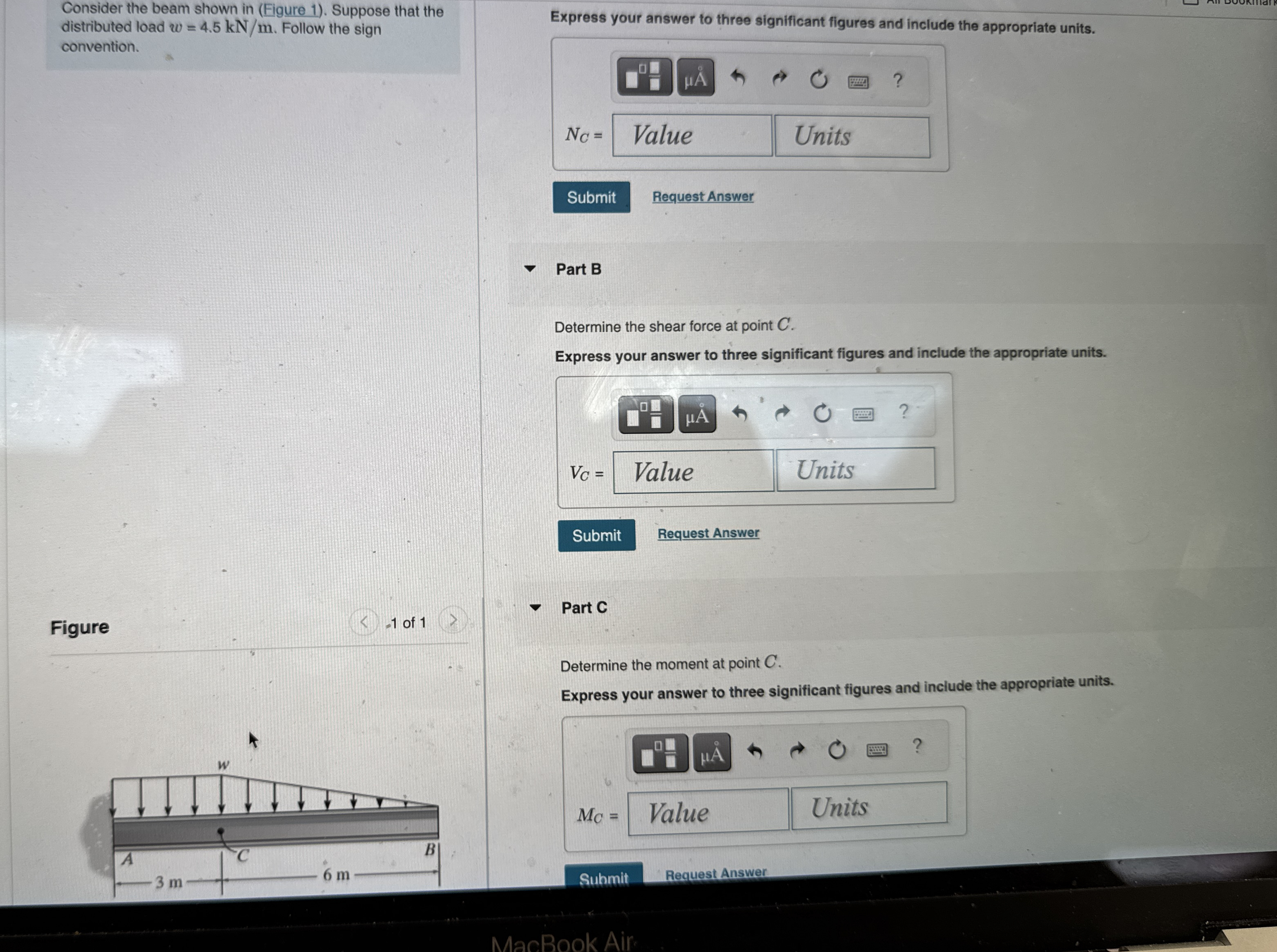 Consider the beam shown in ( Figure 1 ) . Suppose