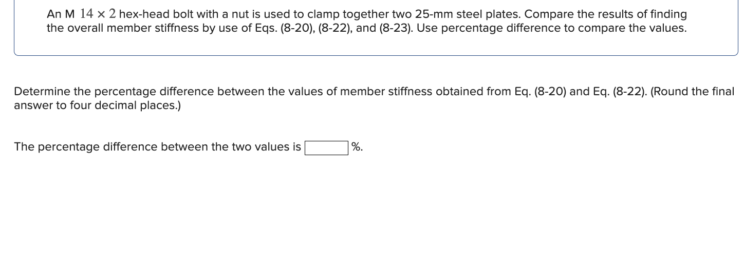 An M \ ( 1 4 \ times 2 \ ) hex - head bolt with a