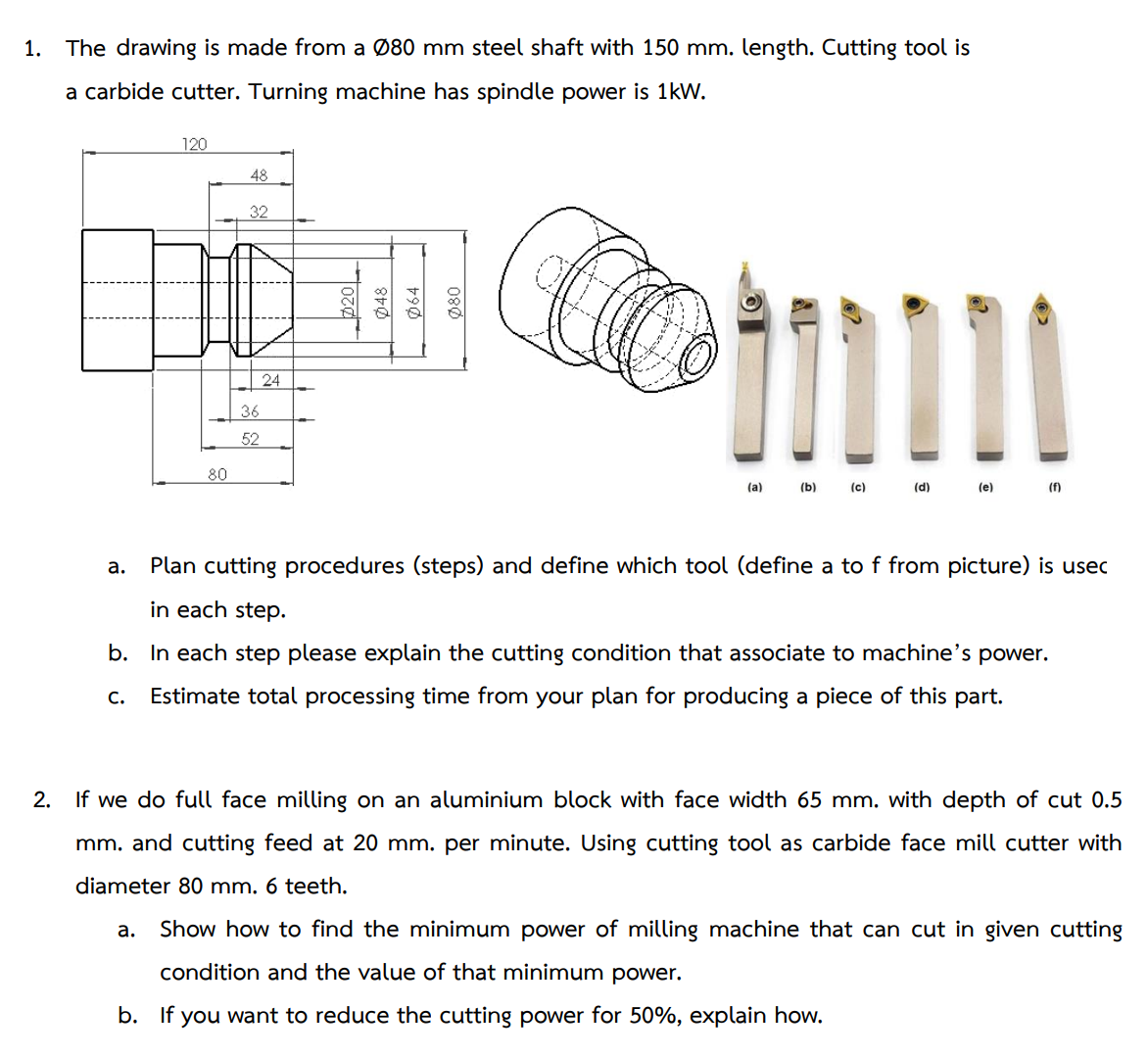 1 . The drawing is made from a O 8 0 m m steel