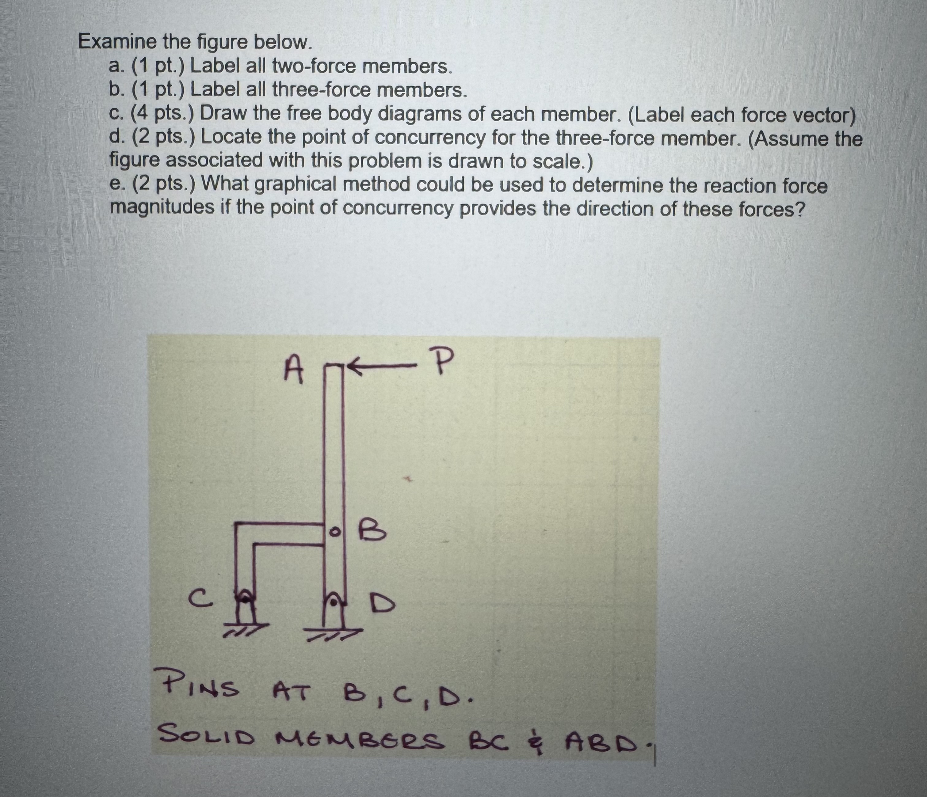 Examine the figure below. a . ( 1 pt . ) Label