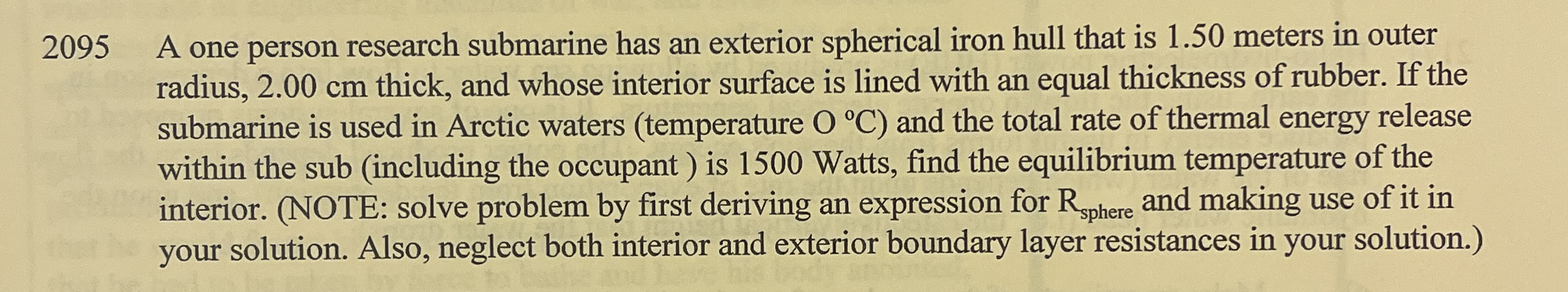2 0 9 5 * ( USE 7 9 . 5 W / m / K for iron