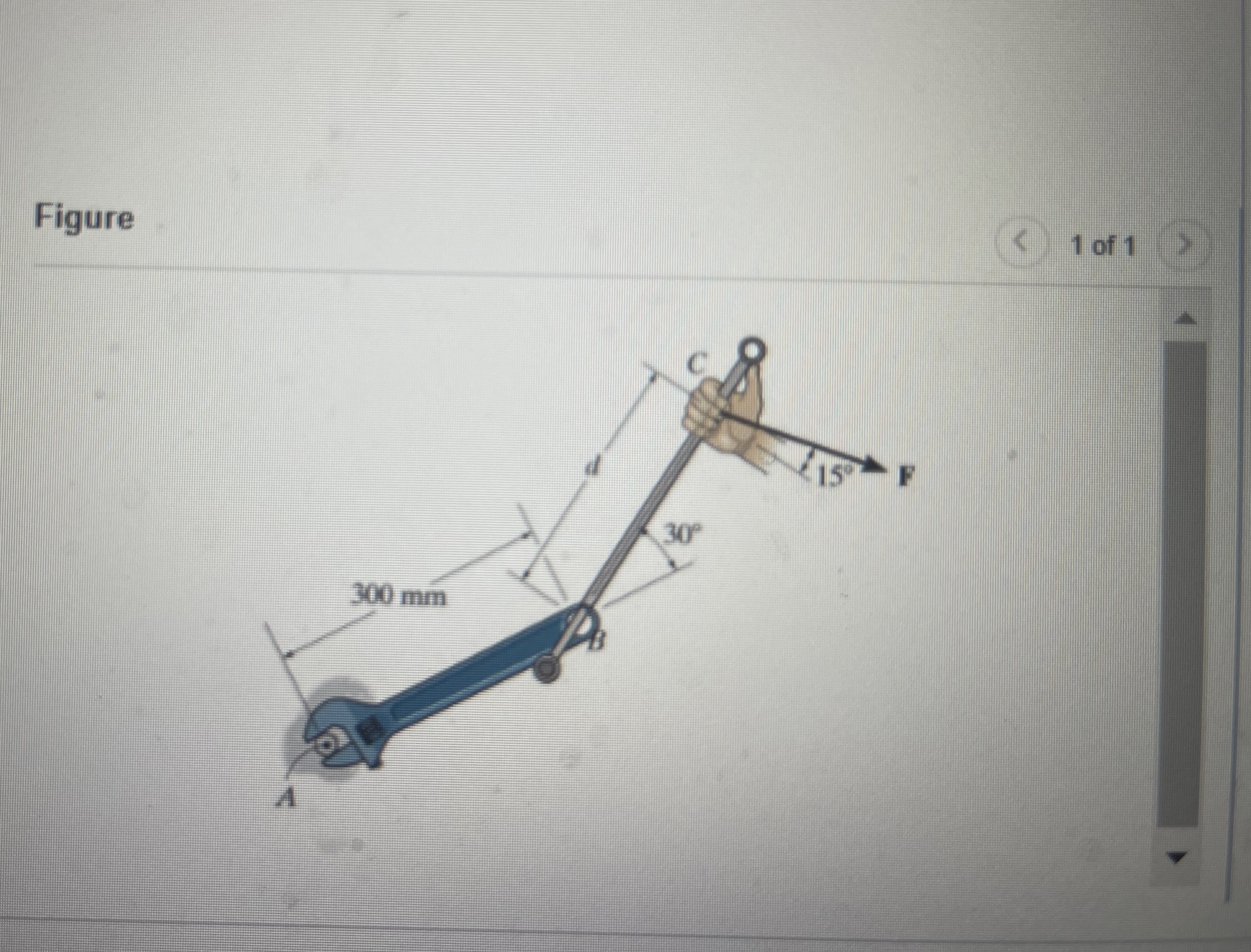 The connected bar B C is used to increase the