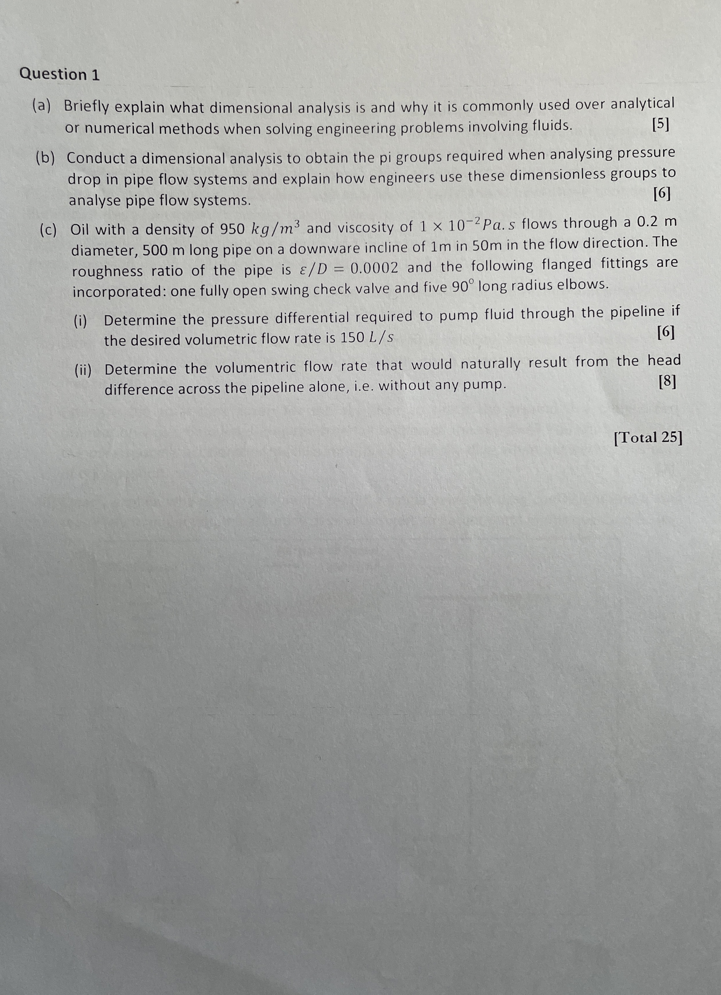 Question 1 ( a ) Briefly explain what dimensional