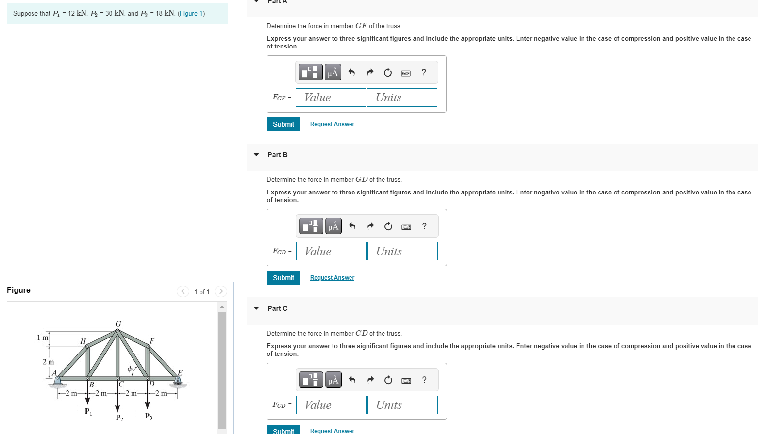 Suppose that \ ( P _ { 1 } = 1 2 \ mathrm { kN }