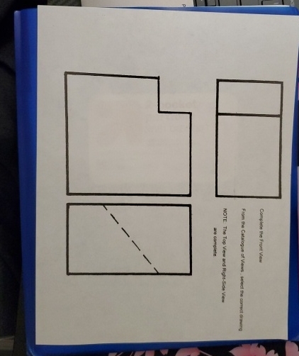Complete the Front View From the Catalogue of