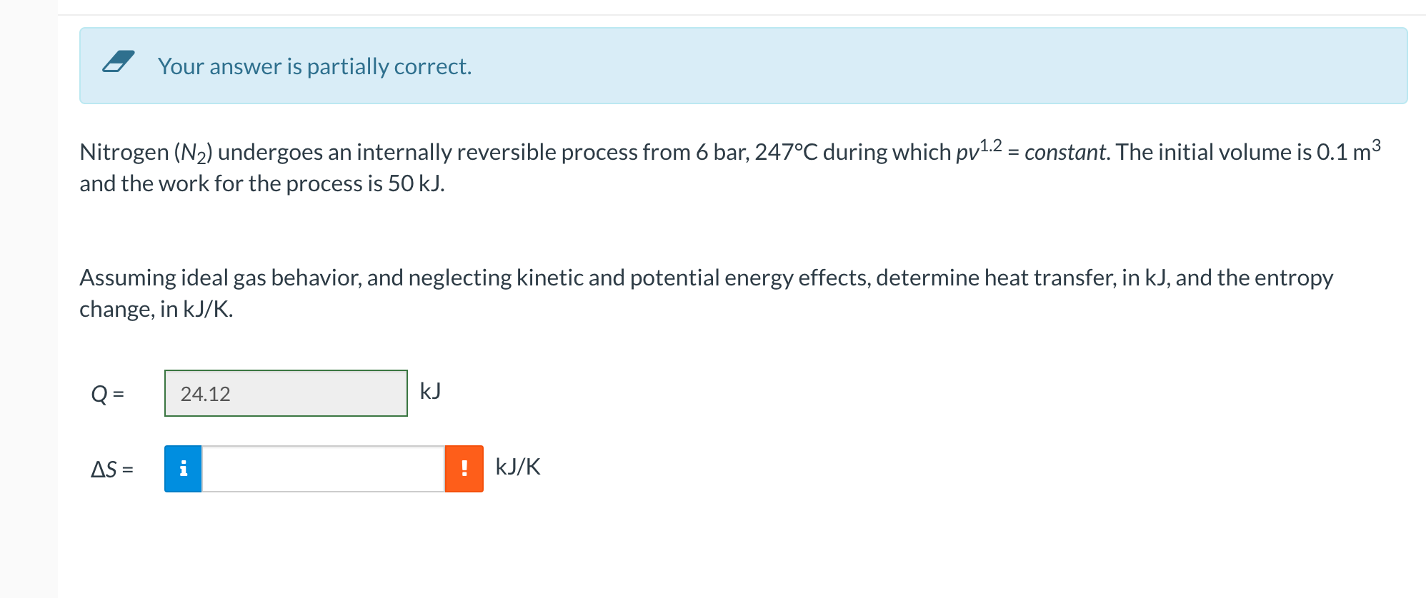 Your answer is partially correct. Nitrogen ( N _