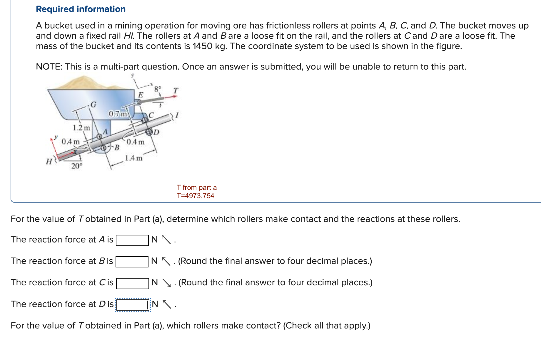 Required information A bucket used in a mining