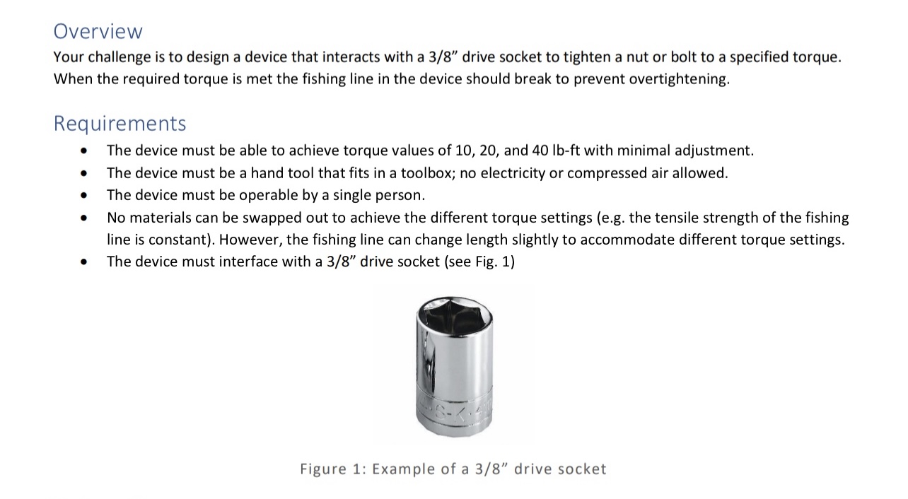Overview Your challenge is to design a device