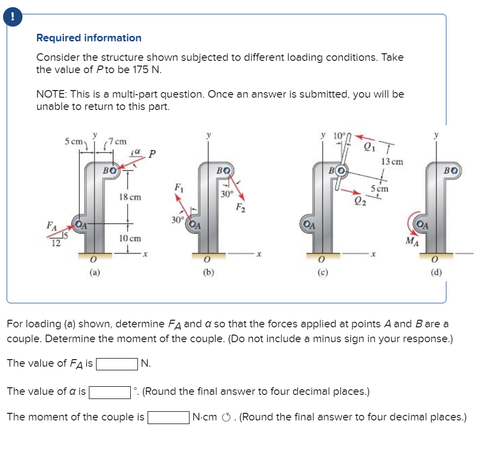! Required information Consider the structure
