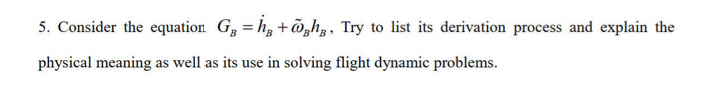 Consider the equation G B = h B + tilde ( ) B h B