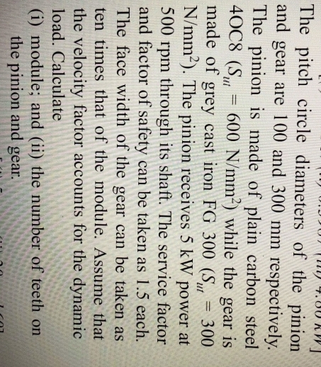 The pitch circle diameters of the pinion and gear