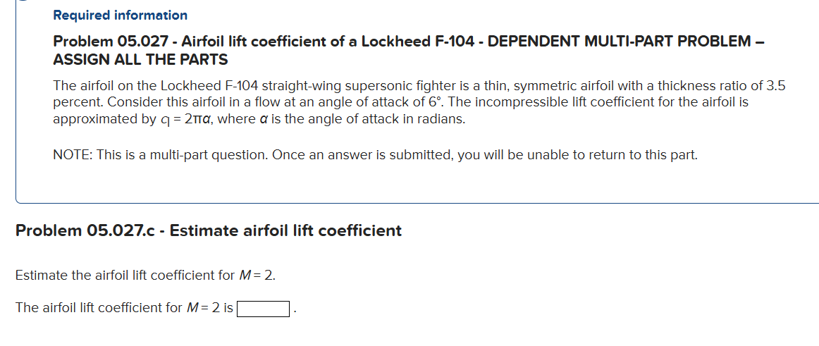 Required information Problem 0 5 . 0 2 7 -