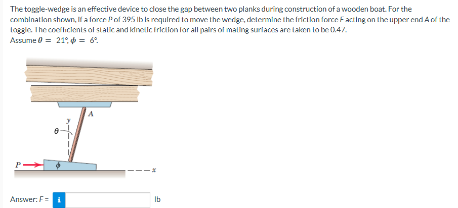 The toggle - wedge is an effective device to