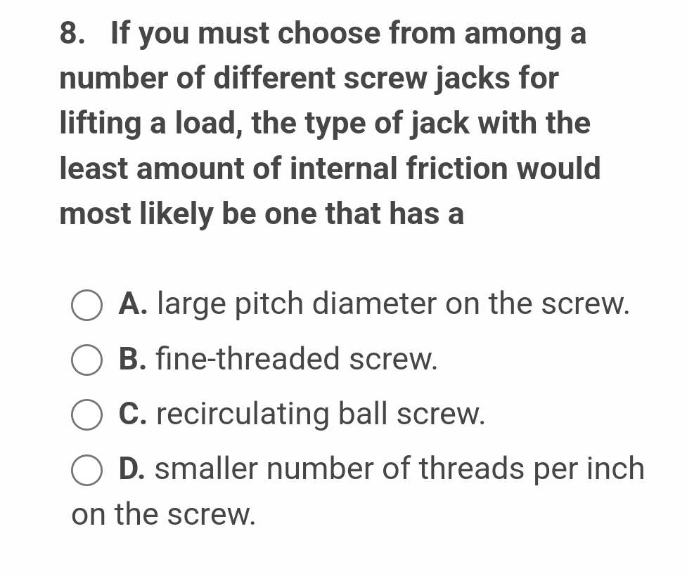 If you must choose from among a number of