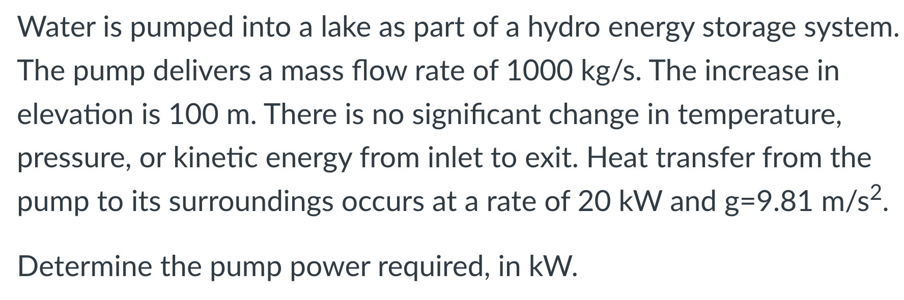 Water is pumped into a lake as part of a hydro