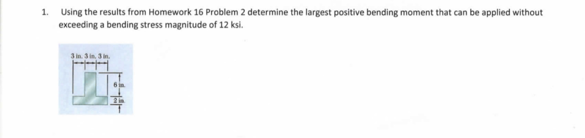 determine the largest positive bending moment