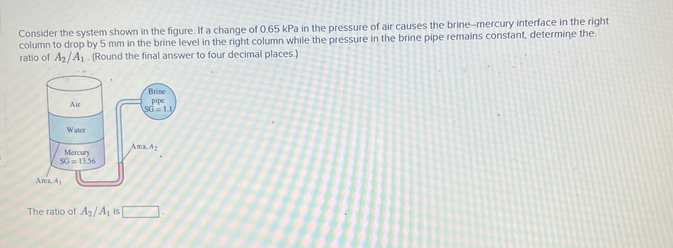 Consider the system shown in the figure. If a