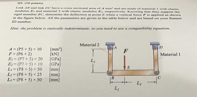 O ) ( IO potnts ) Link 4 B and link DC have a