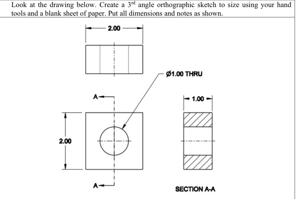 Look at the drawing below. Create a 3 r d angle